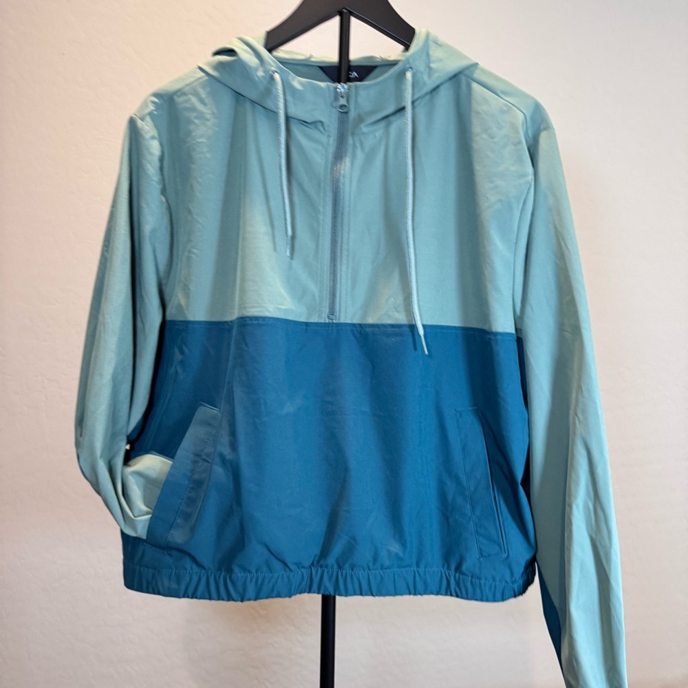 RVCA Wind Up Colorblock Half Zip Lightweight Windbreaker, Size XL
